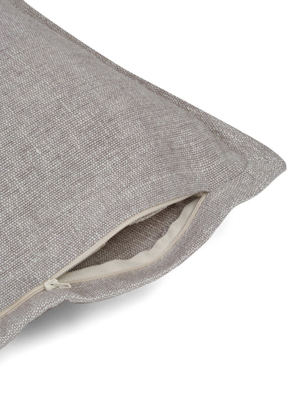Eyda 100% Cotton Woven Sofa Cushion Covers Set of 2- 24x24 inch