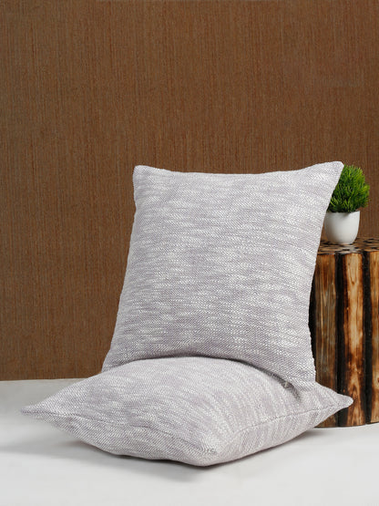 Eyda Natural Cotton Textured Cushion Cover Set of 2