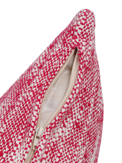 Eyda Fuchia Cotton Solid Cushion Cover Set of 2