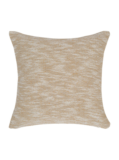 Eyda Beige Cotton Solid Cushion Cover Set of 2