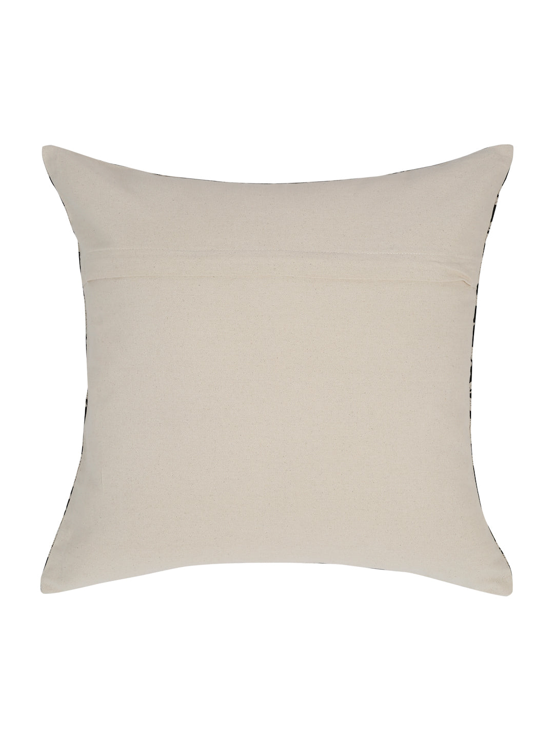 Eyda Black Cotton Hand Block Cushion Cover Set of 2