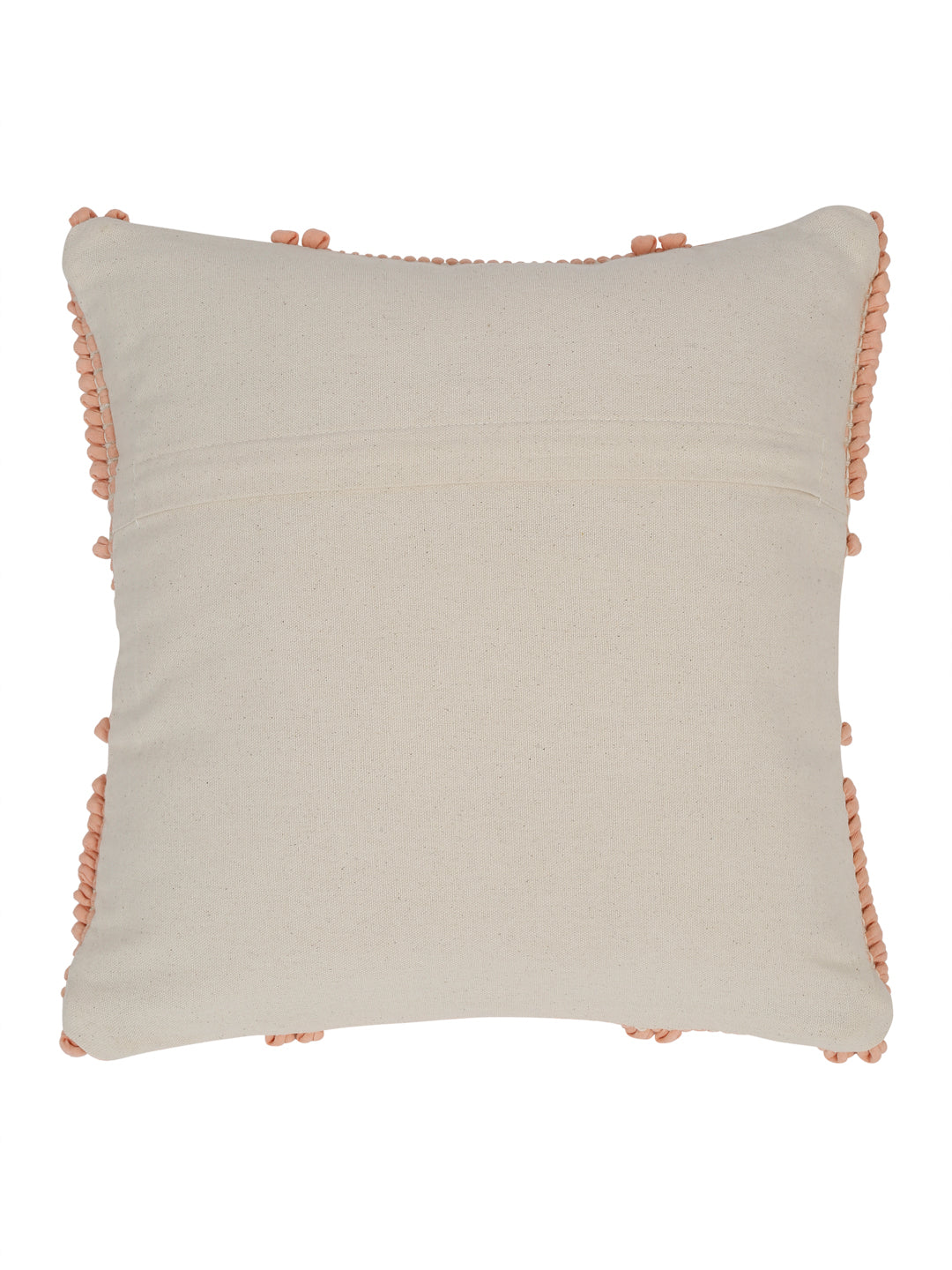 Eyda Peach Cotton Hand Woven Cushion Cover Set of 2