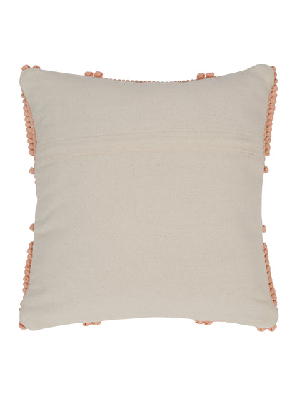 Eyda Peach Cotton Hand Woven Cushion Cover Set of 2