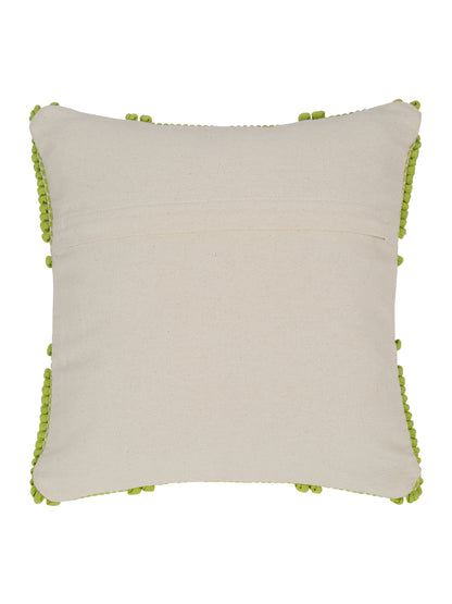 Eyda Parrot Green Cotton Hand Woven Cushion Cover Set of 2