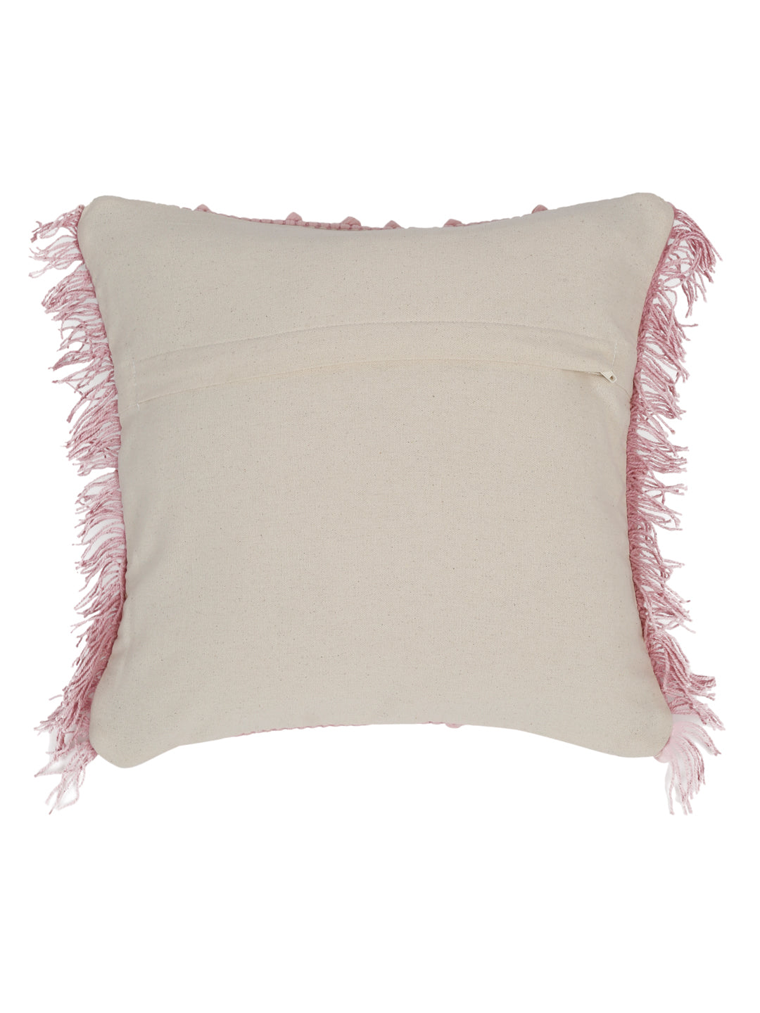 Eyda Mauve Cotton Hand Woven Cushion Cover Set of 2