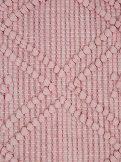Eyda Mauve Cotton Hand Woven Cushion Cover Set of 2