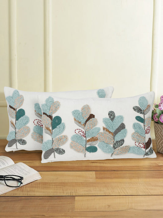 Eyda Multi Chenille Embroidered Cushion Cochr Set of 2