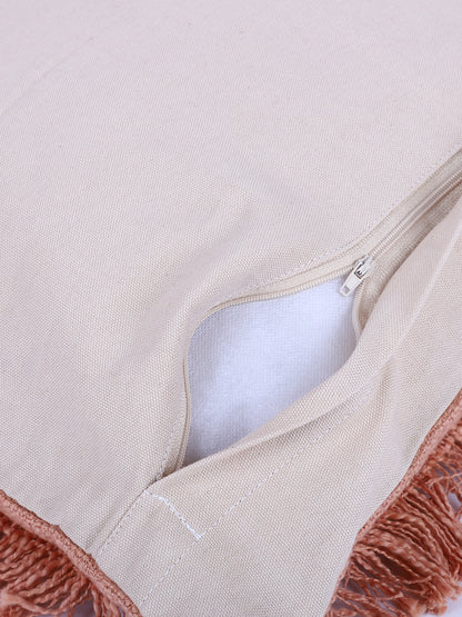 Eyda Peach Color Designer Cushion Cover Set of 2-18x18 inch