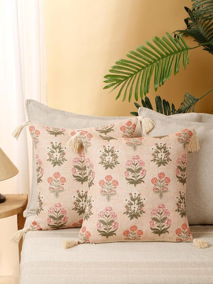 Peach Color cushion Cover Set of 2