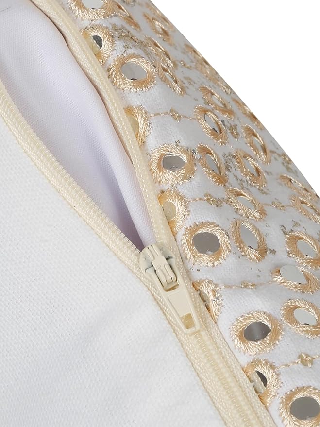 Mirror Work GoldCushion Cover