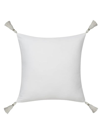 Mirror Work Blue Cushion Cover