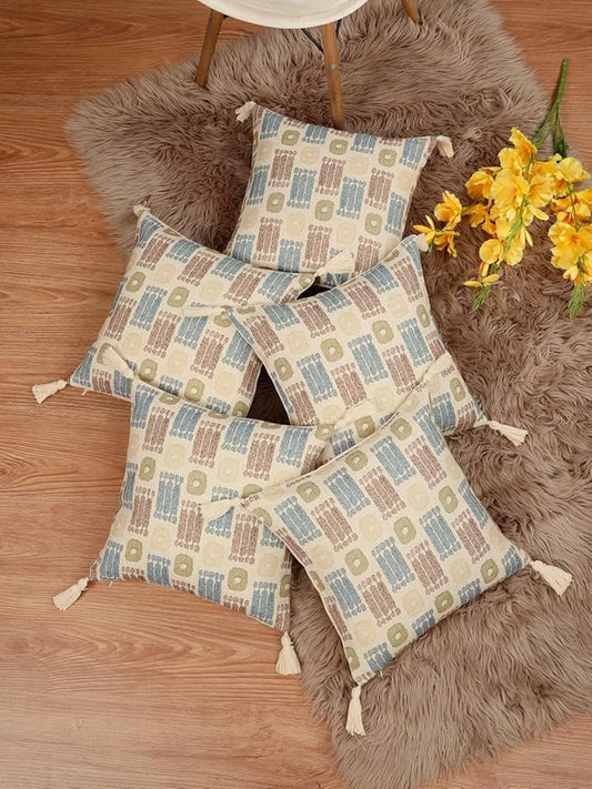 Floral Pattern Cushion Cover set of 5