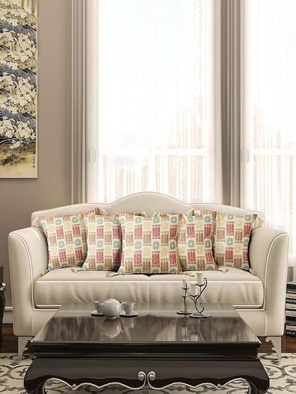 Floral Pattern Cushion Cover set of 5