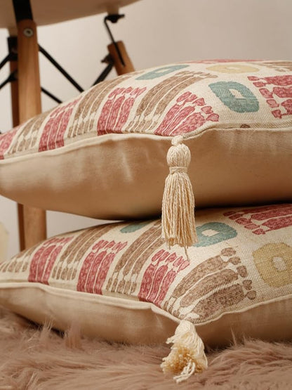 Floral Pattern Cushion Cover set of 5