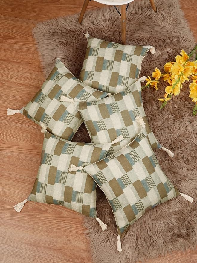 Floral Pattern Cushion Cover set of 5