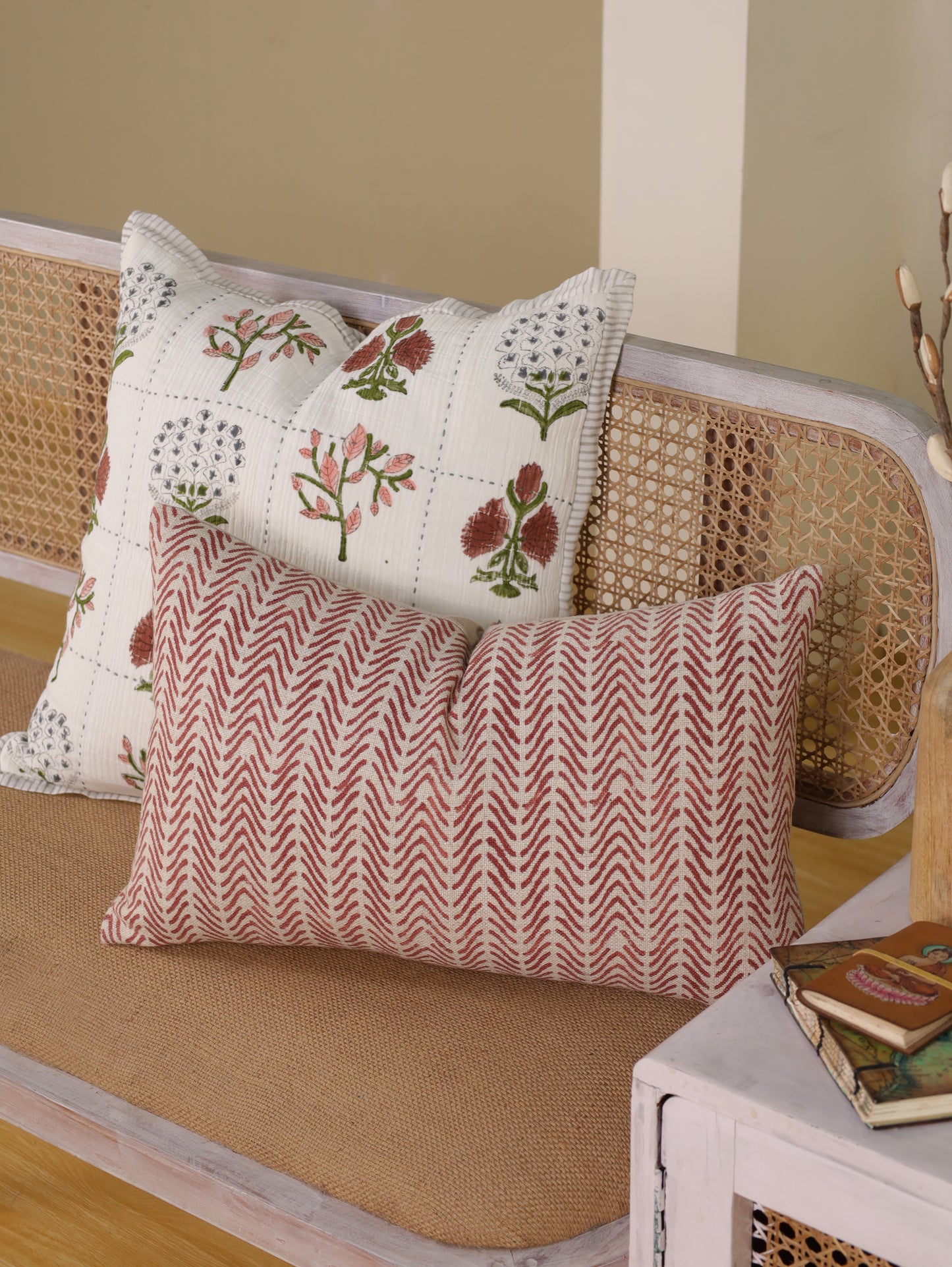 Hand Block Printed Cushion Cover