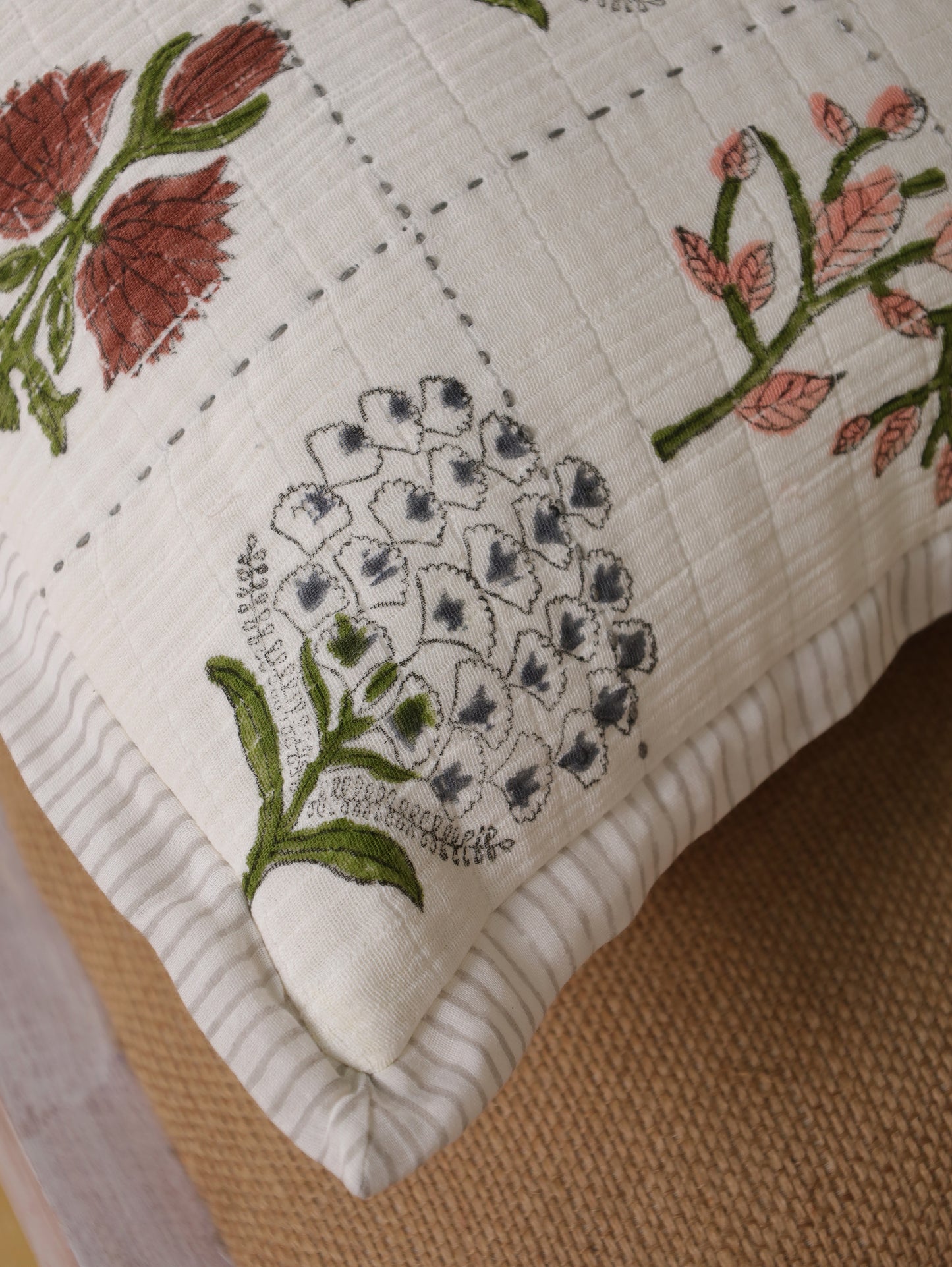 Hand Block Printed Cushion Cover