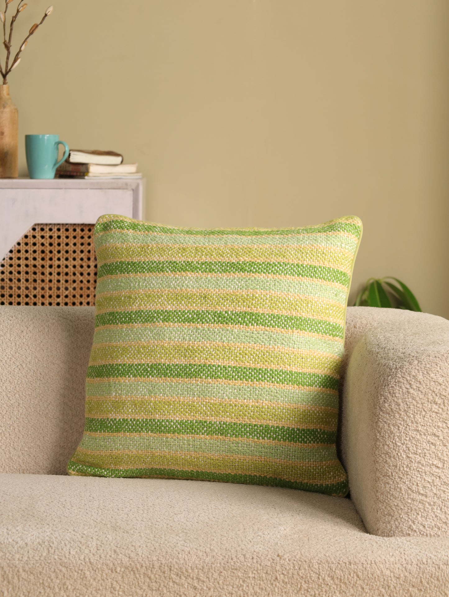 Striped Handwoven Cushion cover