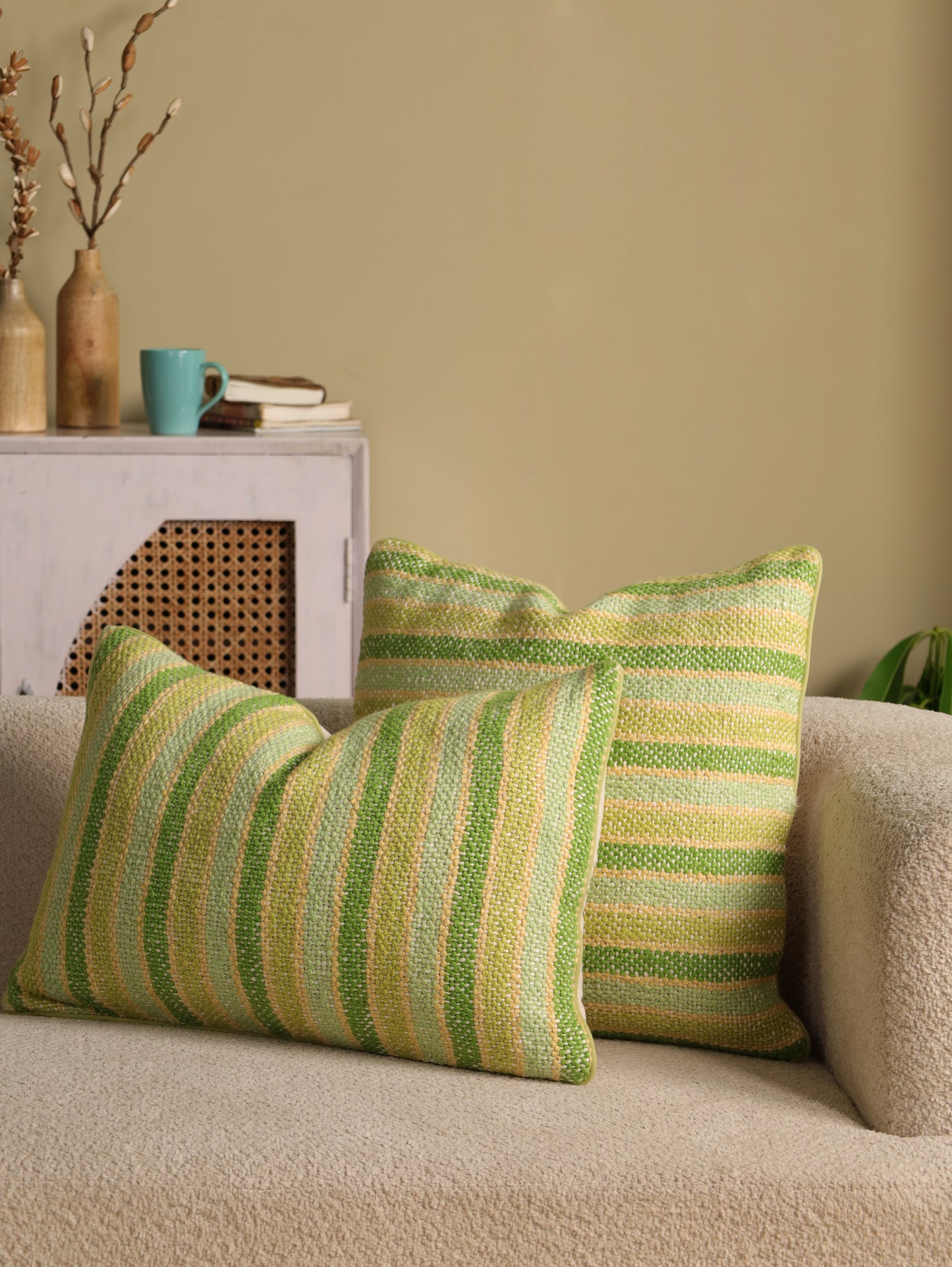 Striped Handwoven Cushion cover