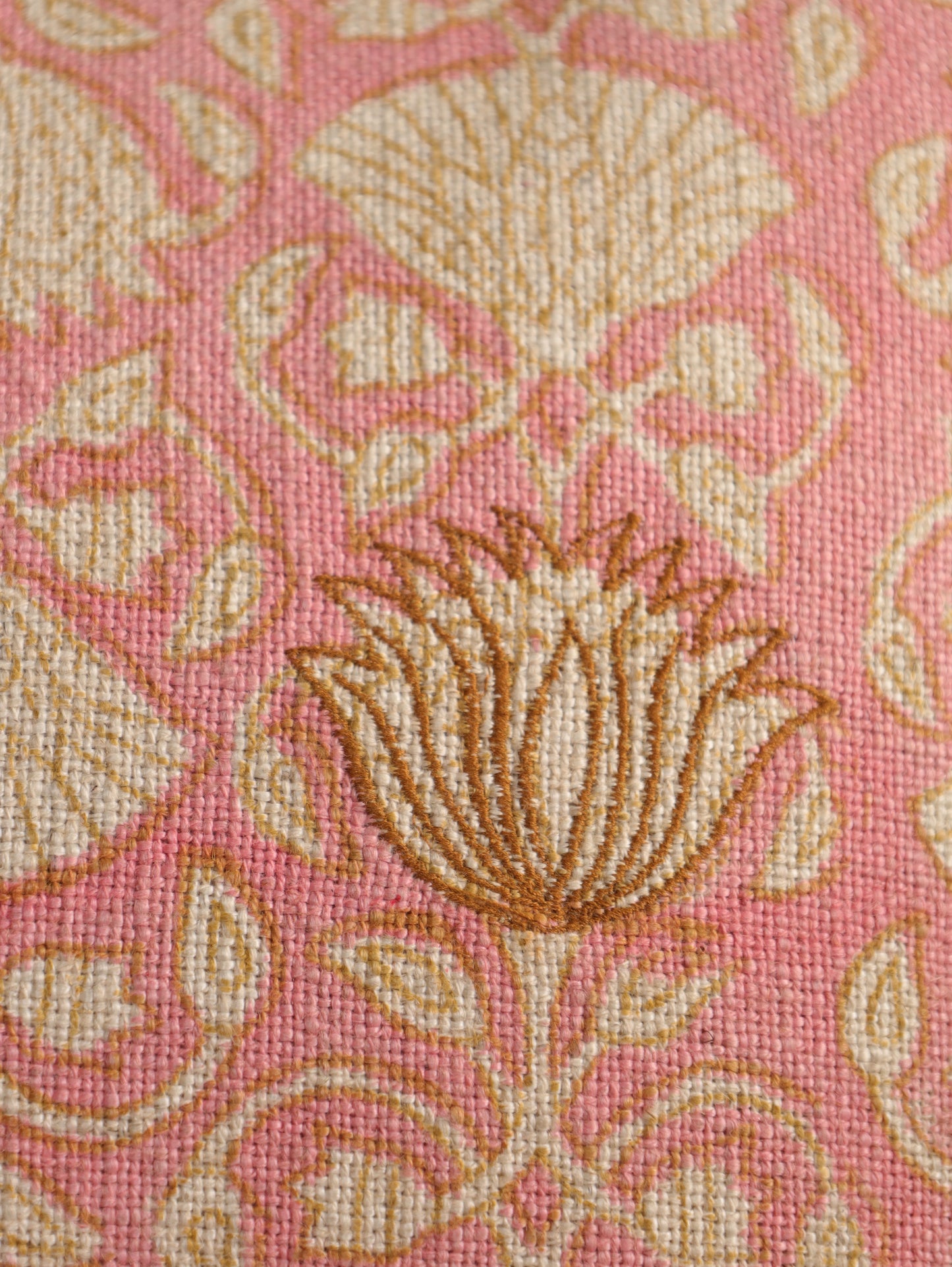 Hand Block Floral  Printed Cushion Cover