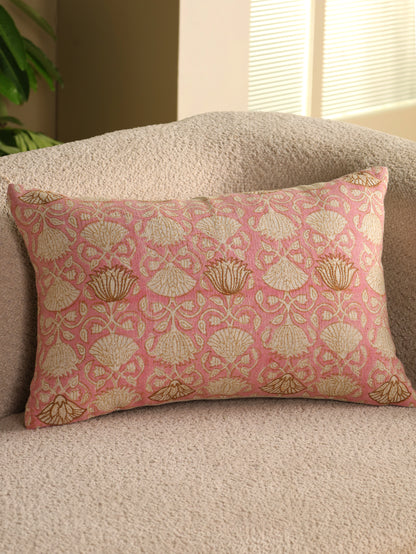 Hand Block Floral  Printed Cushion Cover