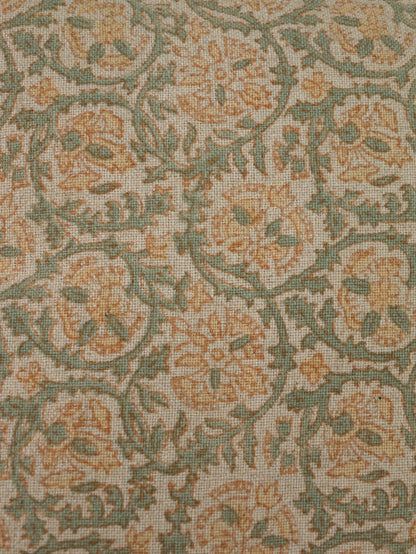Hand Block Floral  Printed Cushion Cover