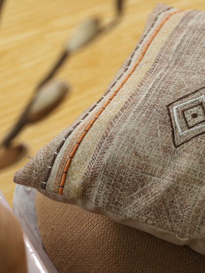 Boho Embroidered Cushion Cover