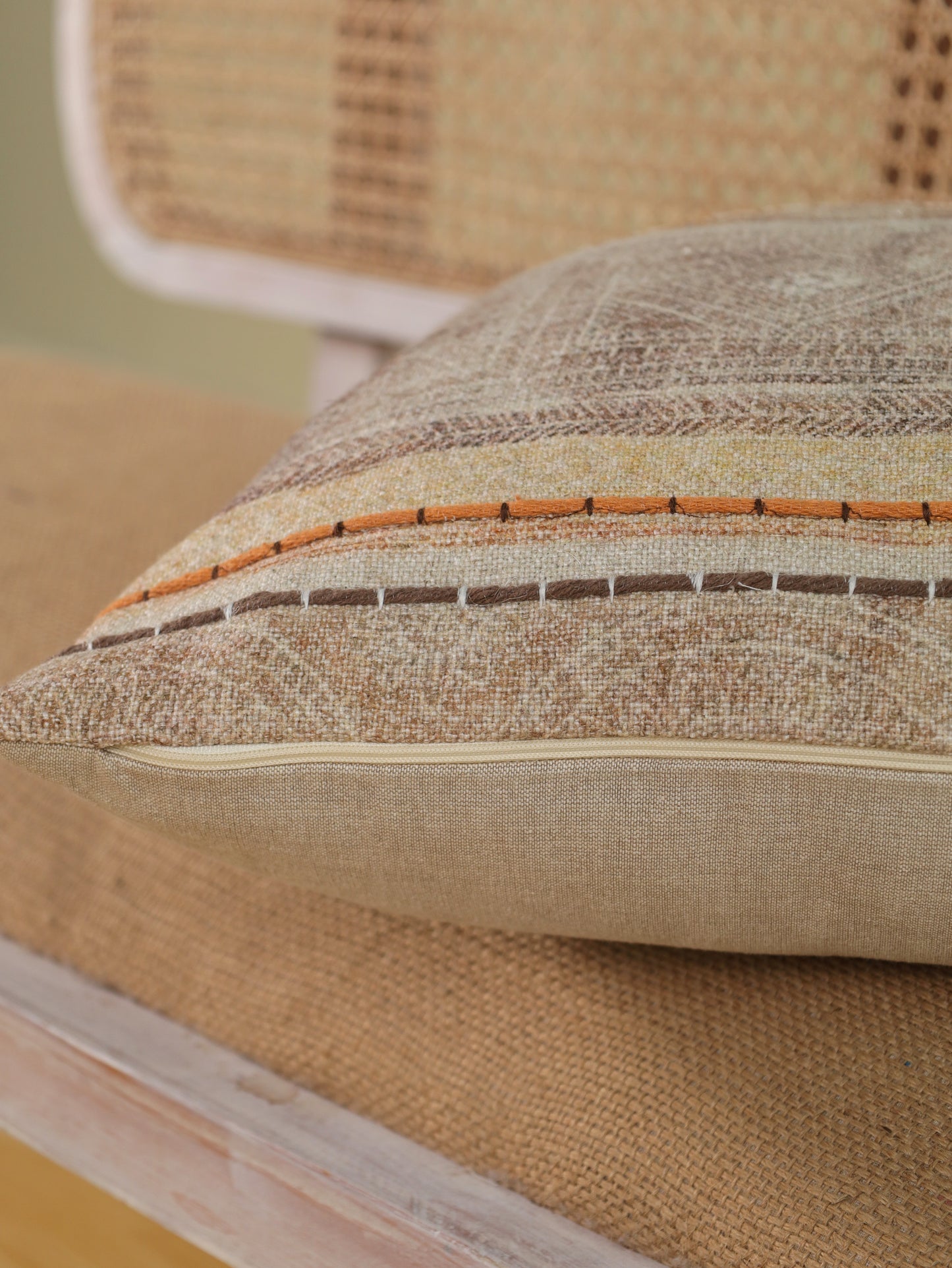 Boho Embroidered Cushion Cover