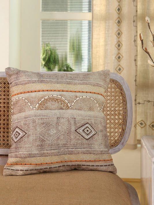 Boho Embroidered Cushion Cover