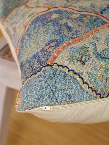 Boho Embroidered Cushion Cover