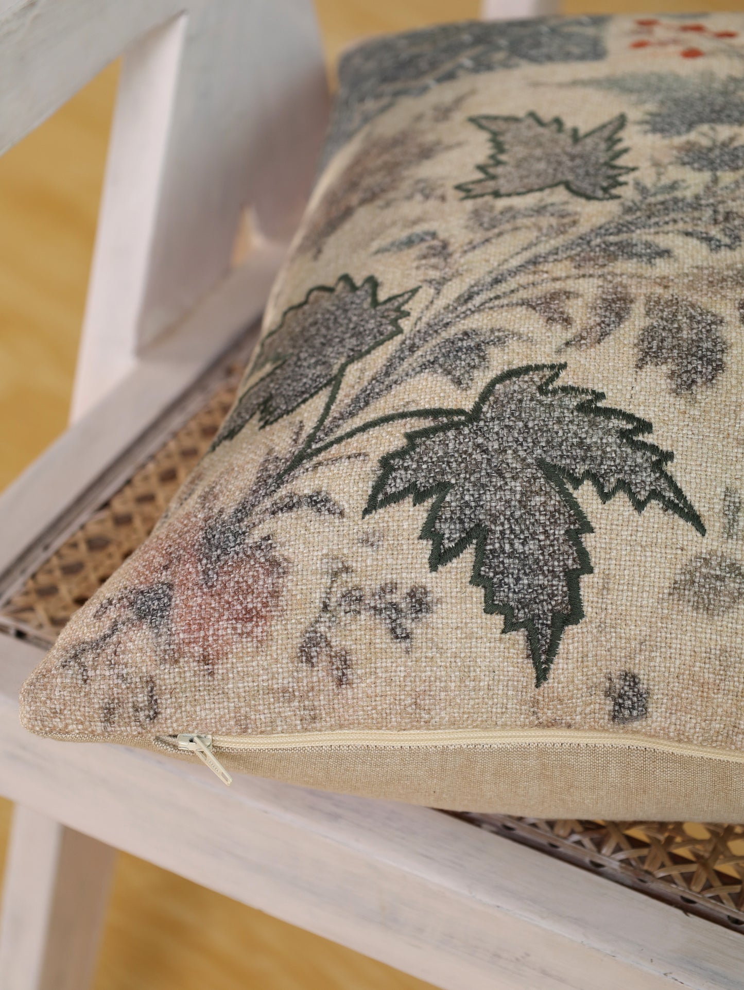 Boho Embroidered Cushion Cover