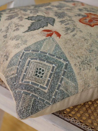 Boho Embroidered Cushion Cover