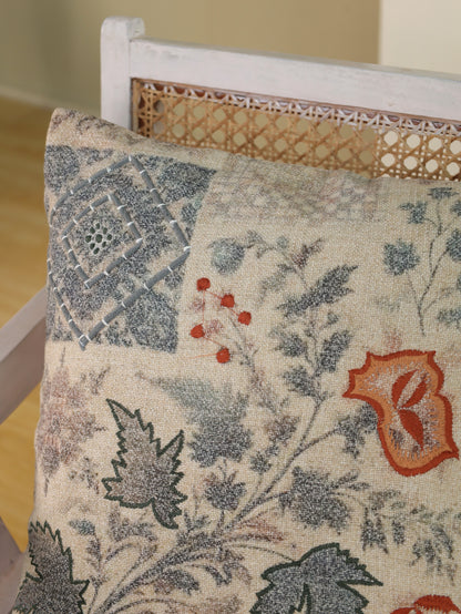 Boho Embroidered Cushion Cover