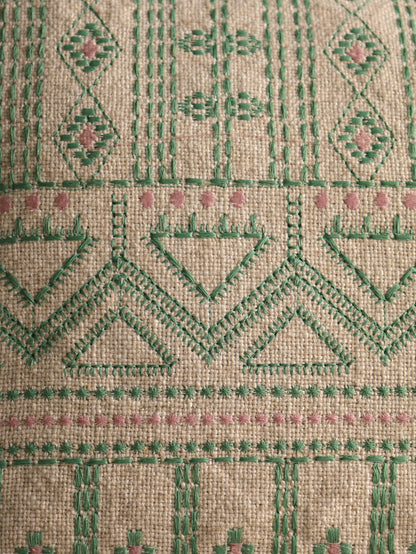Boho Embroidered Cushion Cover