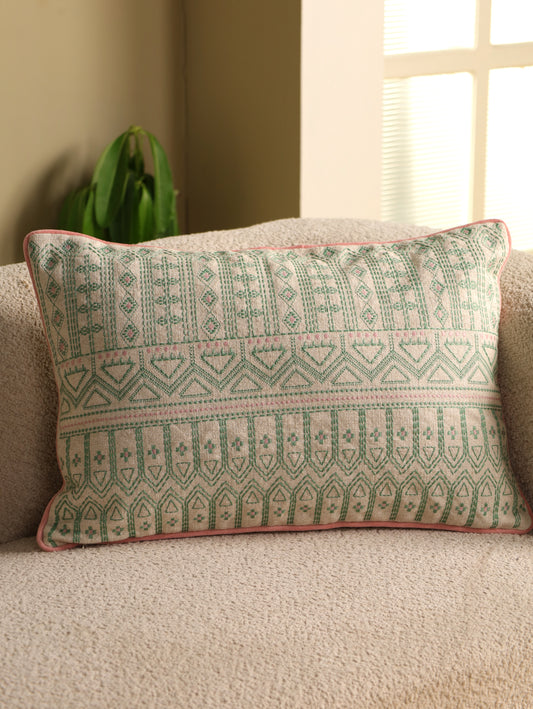 Boho Embroidered Cushion Cover