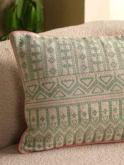 Boho Embroidered Cushion Cover