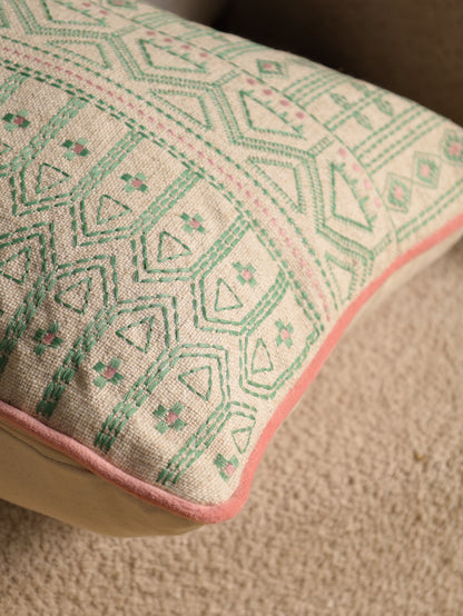 Boho Embroidered Cushion Cover
