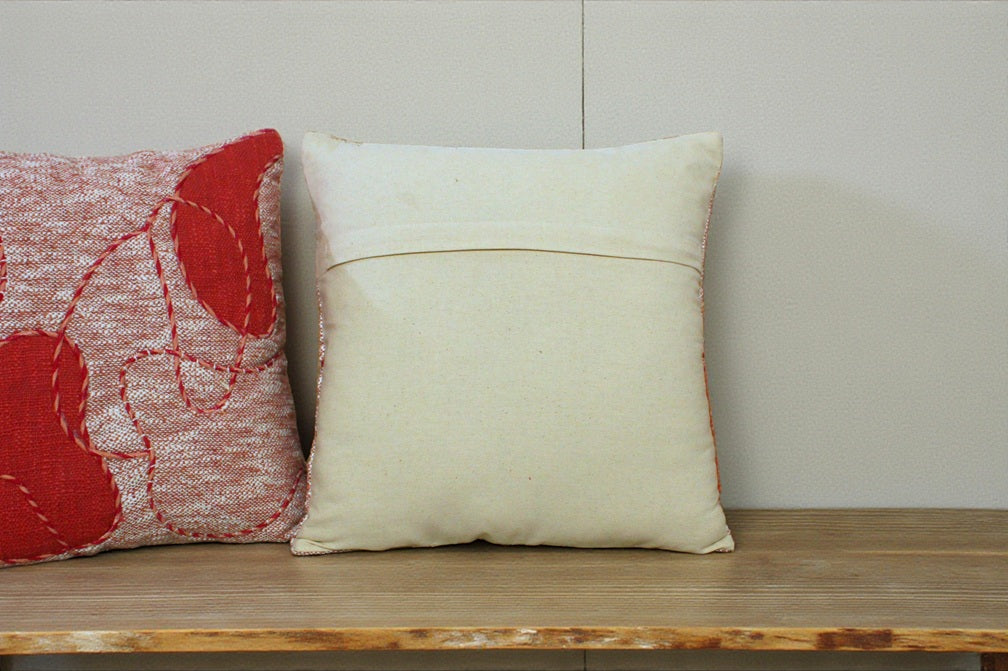 Abstract Cotton Embroidered Cushion Cover Set of 2