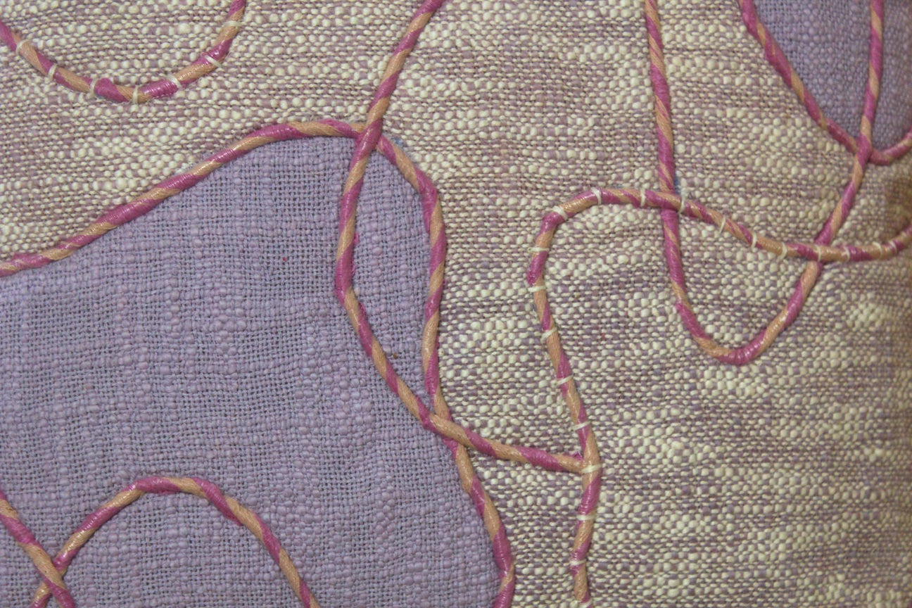 Abstract Cotton Embroidered Cushion Cover Set of 2