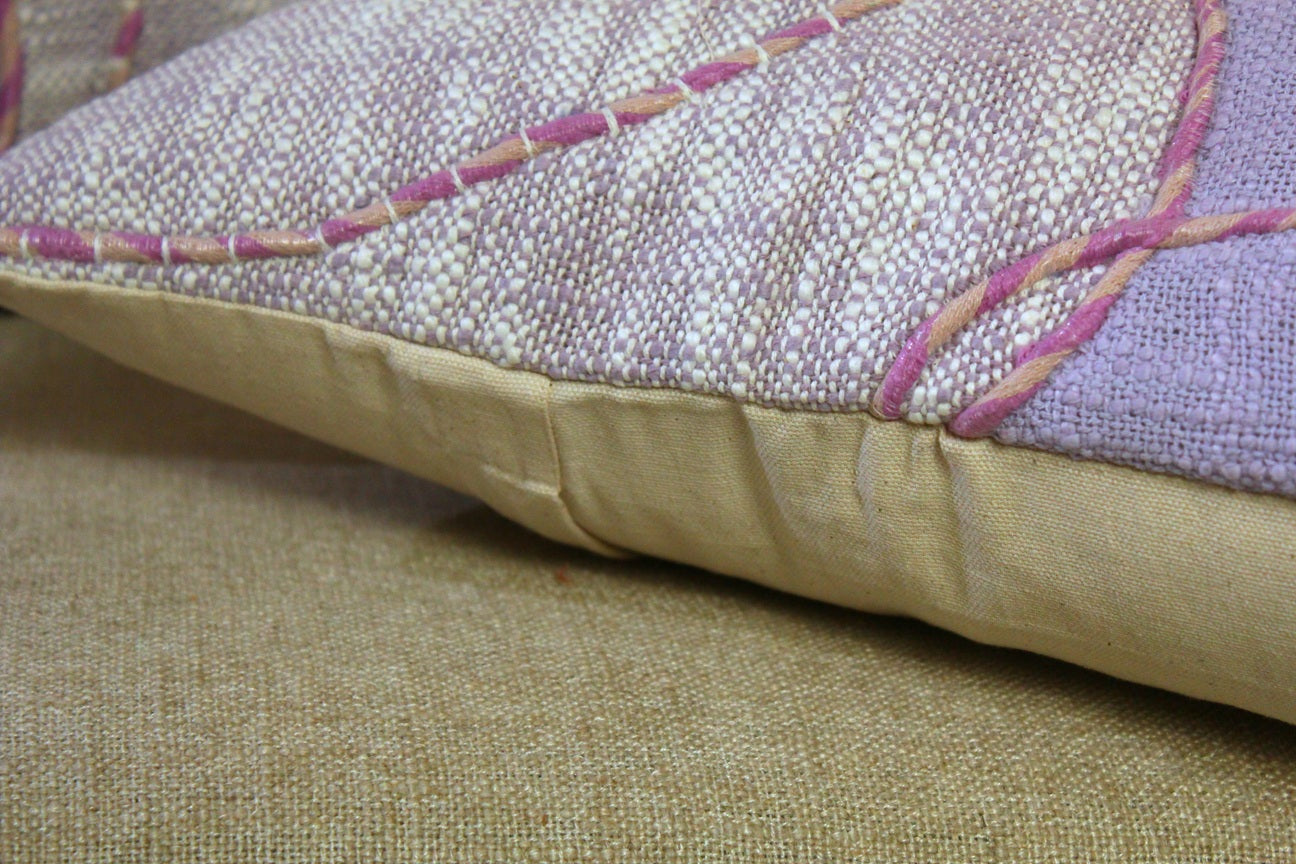 Abstract Cotton Embroidered Cushion Cover Set of 2