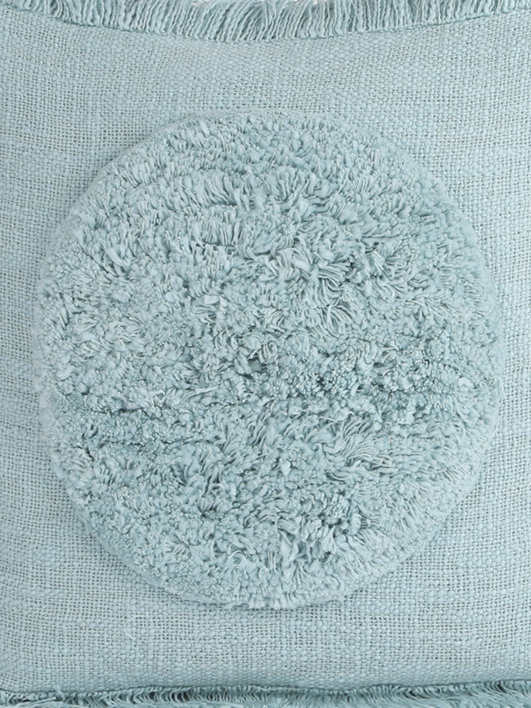 Eyda Premium Cotton Designer Turquoise Cushion Cover Set of 2-18x18 inch