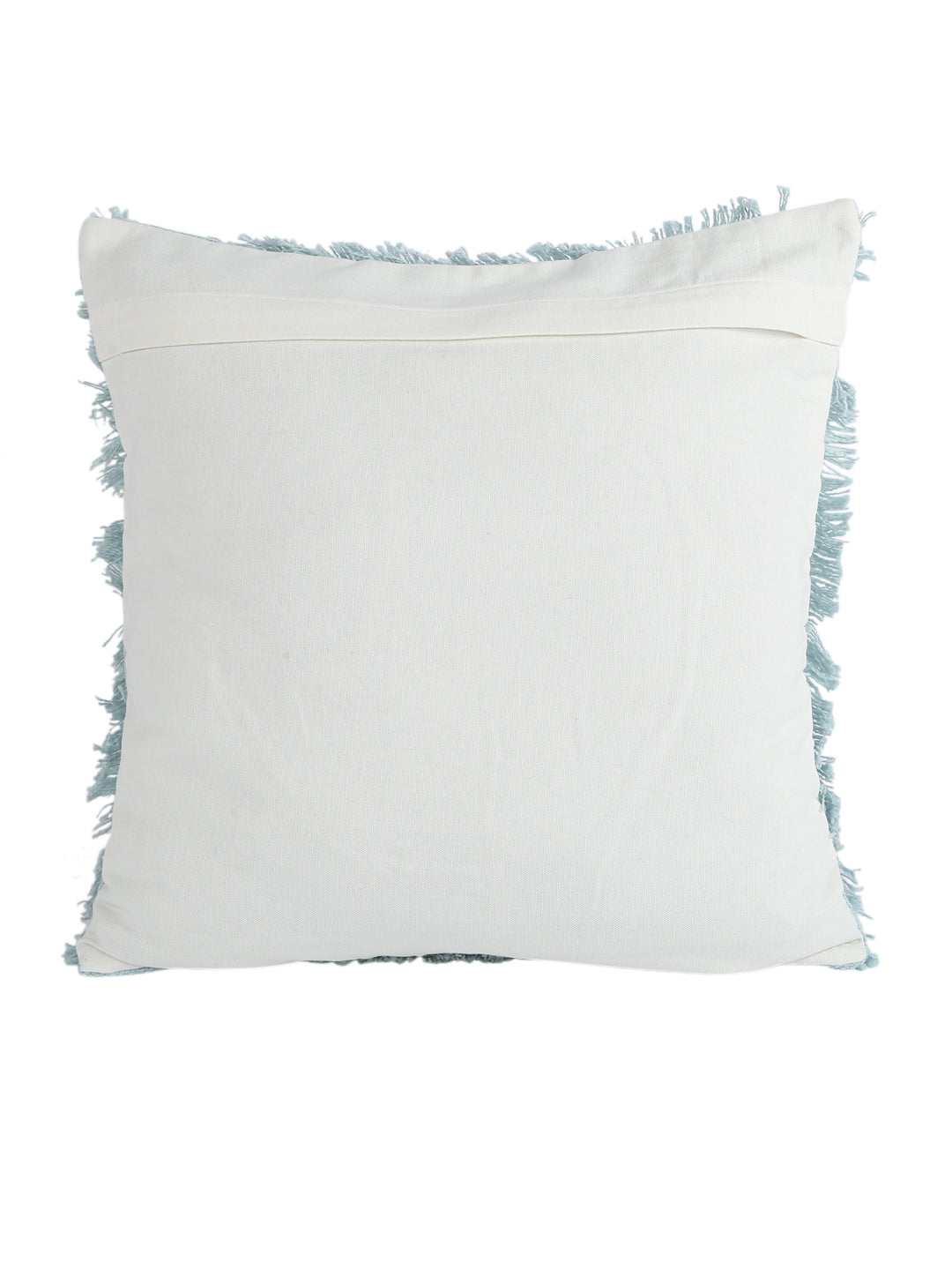 Eyda Premium Cotton Designer Turquoise Cushion Cover Set of 2-18x18 inch
