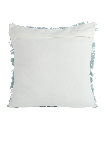 Eyda Premium Cotton Designer Turquoise Cushion Cover Set of 2-18x18 inch