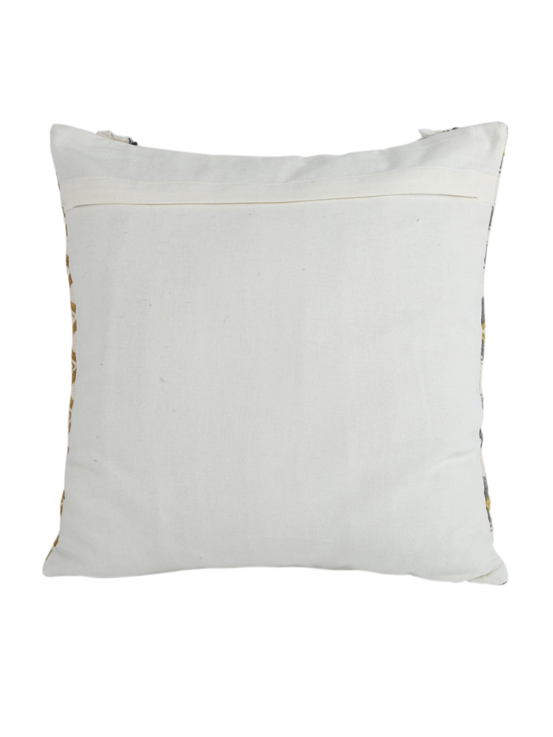 Eyda Premium Cotton Designer Beige Cushion Cover Set of 2-18x18 inch