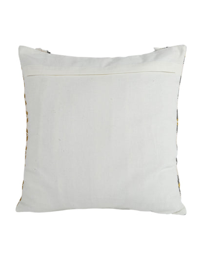 Eyda Premium Cotton Designer Beige Cushion Cover Set of 2-18x18 inch
