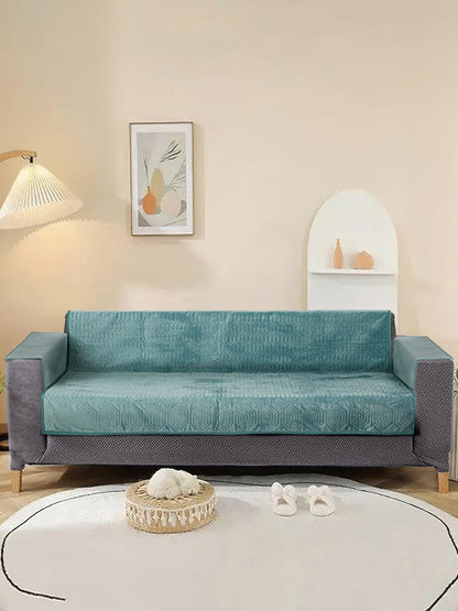 Premium Cotton Sofa Cover Set for 3 Seater Sofa Soft Touching Cover for Couch Flexible Stretch Sofa Slipcovers with Arm Rest