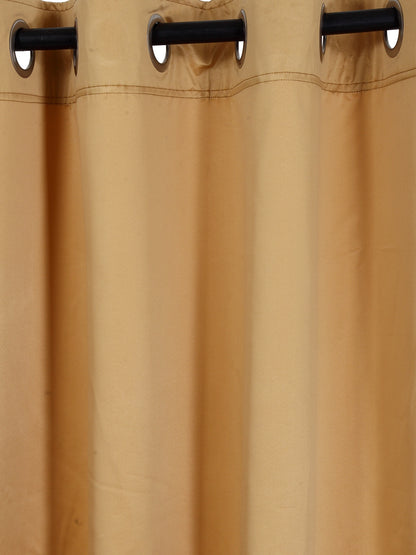 Eyda Mustard Color Premium Semi Blackout Door Curtain- 1 Pc