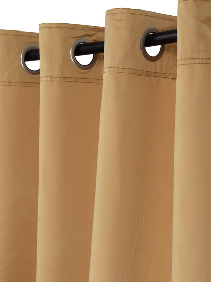 Eyda Mustard Color Premium Semi Blackout Door Curtain- 1 Pc