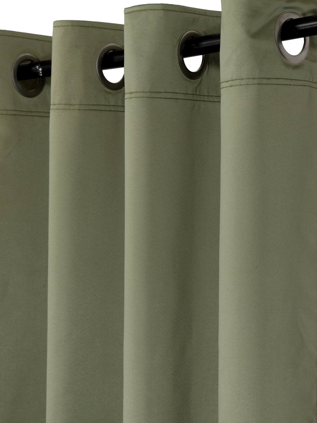 Eyda Green Color Premium Semi Blackout Door Curtain- 1 Pc