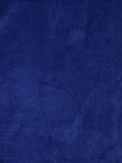Eyda Premium Velvet Blue Color Eyelet Door Curtain- 1 Pc
